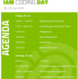 IAM Coding Day Agenda